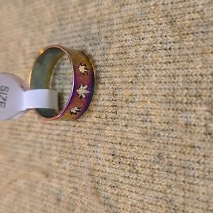 Pink/Blue with cut out Flowers? Size 7